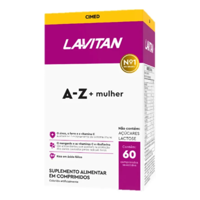 Polivitamínico Lavitan A-Z Mulher 60 Comprimidos