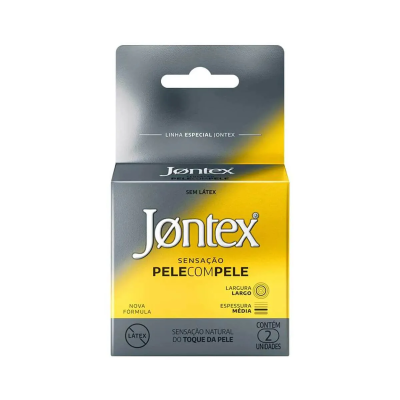 Preservativo Masculino Jontex Pele com Pele com 2un
