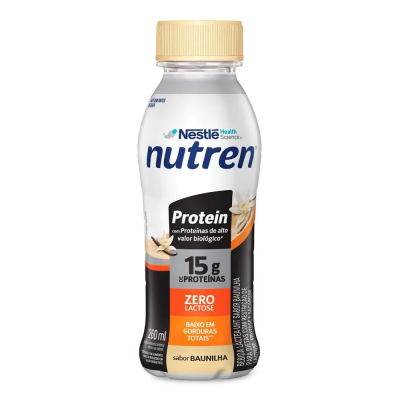 Bebida Láctea Nutren Protein 15g Baunilha Contém 260ml