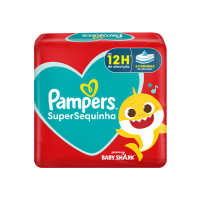 Fralda Pampers Super Sequinha Tam M 6-10kg 18 Un 