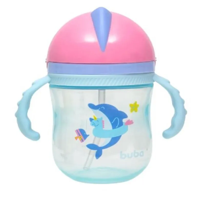 Copo com Alça Removível + 12m 240ml Buba 