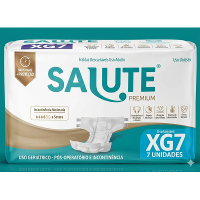 Fralda Geriátrica Salute Premium XG 7 Unidades