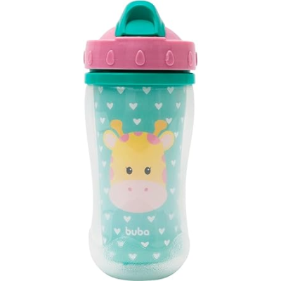 Copo Parede Dupla Buba Baby Animal Fun Girafa 280ml +12m 