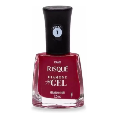 Esmalte Risqué Diamond Vermelho Rubi 9,5ml