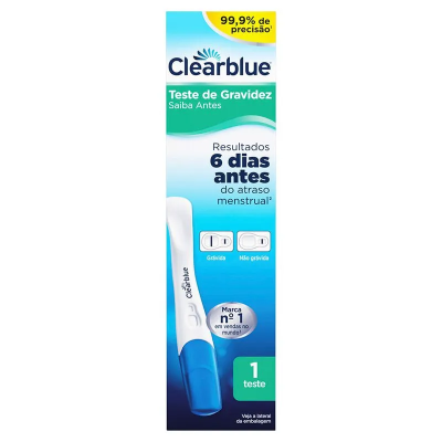 Teste Gravidez Clearblue Saiba Antes Contém 01 Teste 