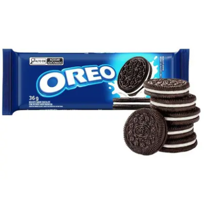 Biscoito Oreo Sabor Chocolate e Baunilha Contém 36g