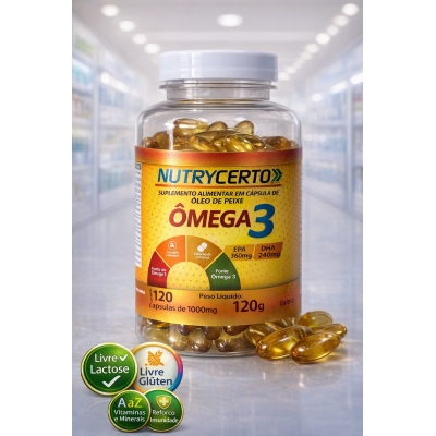 Nutrycerto Ômega 3 1000mg com 120 Cáps