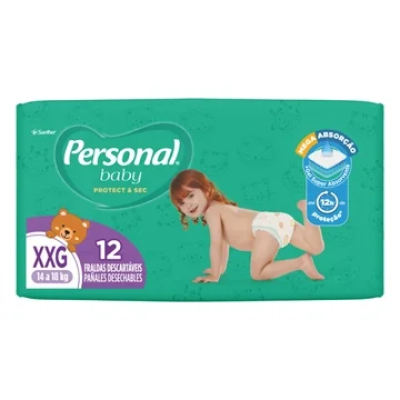 Fralda Personal Baby Tam XXG 12 Unidades 