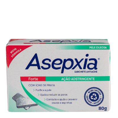 Sabonete Facial Asepxia Forte Ação Adstringente 80g