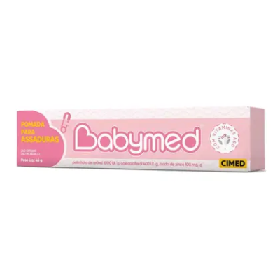 Pomada para Assaduras Babymed Menina Rosa 45g