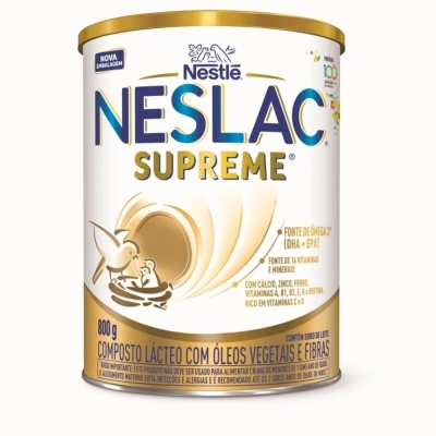 Fórmula Infantil Neslac Supreme Lata 800g 3+ Anos 