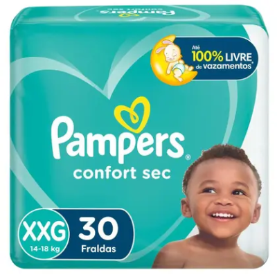 Fralda Pampers Confort Sec XXG 30 Unidades
