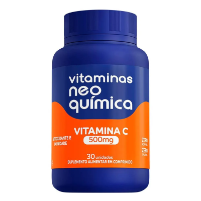 Vitaminas Neo Quimica Vitamina C 500mg Contém 30 unidades 