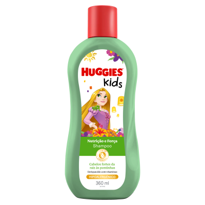 Shampoo Huggies kids 360ml Nutrição e Força