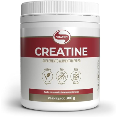 Creatina Monohidratada Creatine Vitafor 300g Sem Sabor
