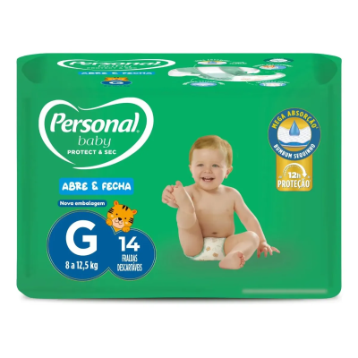 Fralda Personal Baby Tam G 14 Unidades