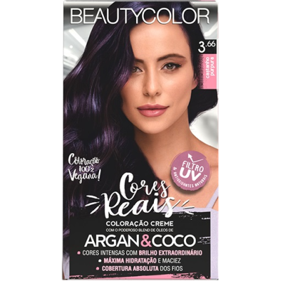 Tintura Beauty Color Castanho Purpura 3.66 