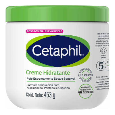 Cetaphil Creme Hidratante 453g Pele Seca e Sensível 