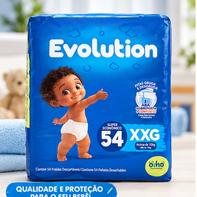 Fralda Evolution Super Econômica XXG 54 Unidades 