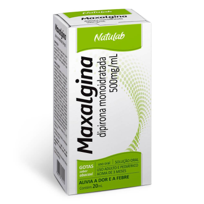 Maxalgina 500mg/ml 20ml Sabor Abacaxi 