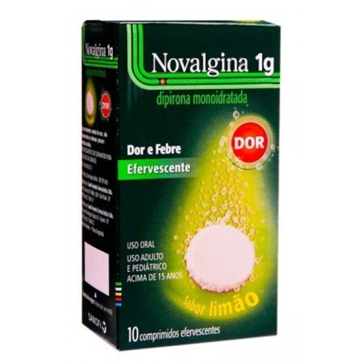 Novalgina 1g Efervescente com 10 Comprimidos 