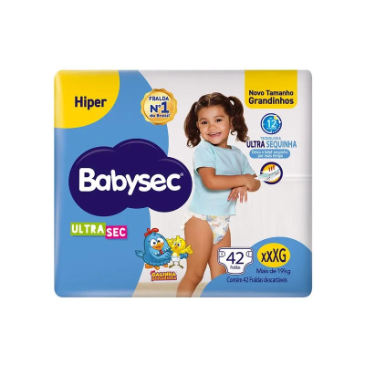 Fralda Babysec Hiper com 42 Tam XXXG Acima de 19kg 
