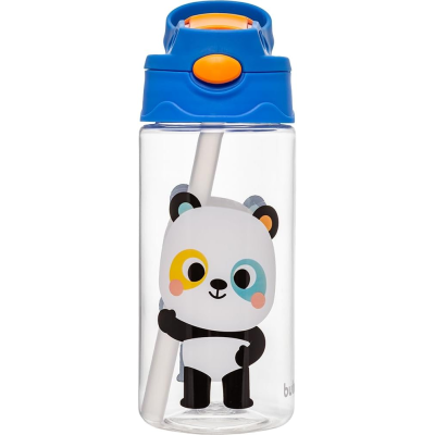 Garrafinha Tritan Canudo Zoo Panda 450ml +18m