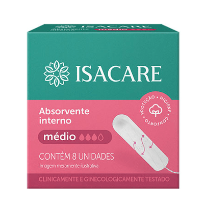 Absorvente Interno Médio com 8 Unidades