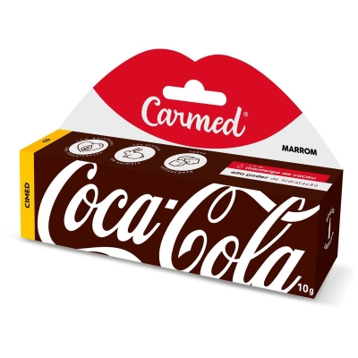Carmed Hidratante Labial 10g Coca Cola Marrom
