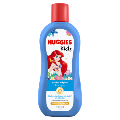 Shampoo Huggies kids 360ml Brilho Mágico