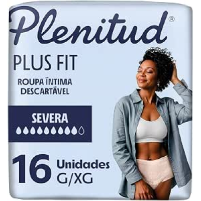 Roupa Íntima Descartável Plenitud G/XG 16 Unidades