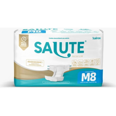 Fralda Geriatrica Salute Tam M 8 Unidades