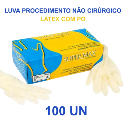 Luva de Procedimento de Látex com Pó Tam P 