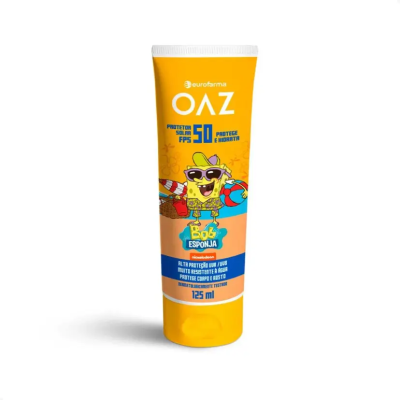 Protetor Solar Infantil OAZ Bob Esponja Fps50 125ml