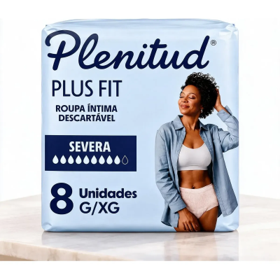 Roupa Íntima Plenitude G/XG 8 Unidades