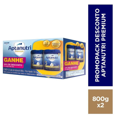 Kit Fórmula Infantil Aptanutri Premium 3 800g 2 Unidades