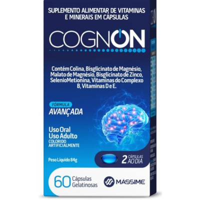 Suplemento Alimentar Cognon Contém 60 Cápsulas Gelatinosas 