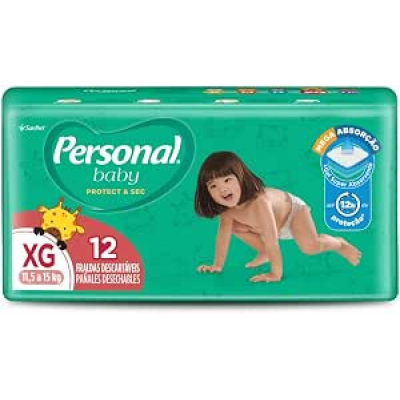 Fralda Personal Baby Protect e Sec XG 12 Unidades