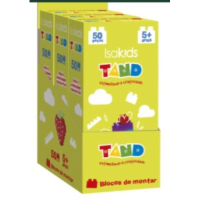 Jogo Blocos de Montar IsaKids 50 Peças +5 Anos 